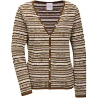 MADELEINE Strickjacke "Cardigan Modische Strickjacke mit Streifenmuster"