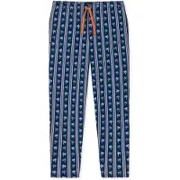 Schiesser Pyjamahose Herren Baumwolle blau bedruckt, 110 742594-0006-01100