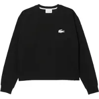Lacoste - Damen Sweatshirt, Rundhals - Loung - Größe L - schwarz