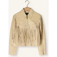 Ibana Damen Jacken Jeeya Suede - Beige - Größe 34