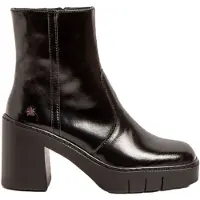 Art für Damen. 1197413EO003_001 Lederstiefeletten 1974 Berna schwarz (38), 5 bis 8 cm, Reißverschluss, Lässig