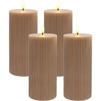 Relaxdays 4x LED-Kerzen