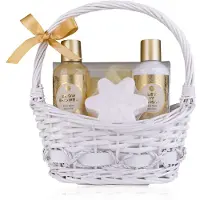 Accentra Winter Magic Wellness Set für Frauen mit Duschgel, Bodylotion und Badezubehör 375 ml