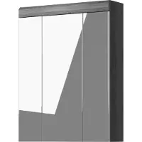 Xonox Home Spiegelschrank - Rauchsilber grau Nachbildung - B 60 cm