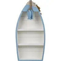 Out of the blue OOTB Holz-Boot mit maritimer Deko ca. 42 x 195 cm