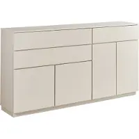 Die Möbelfundgrube Sideboard mit 3 Schubladen Beige-Kaschmir 191 cm - VINCE