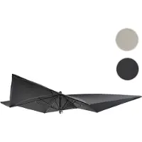 Mendler Ersatz-Bezug für Luxus-Sonnenschirm HWC-A37, Sonnenschirmbezug Ersatzbezug, 3x3m (Ø4,24m) Polyester anthrazit