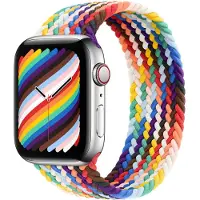 Apple Geflochtenes Solo Loop für Watch Series 1 - 11 / SE / Ultra (44/45/46/49 mm) - Größe 2 - Pride Edition