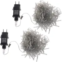 Ideoon 2er-Set Wunderschöne LED-Büschel-Lichterkette, 300 warmweisse LEDs, 8 Leucht-Modi, IP44, 3m - Ideal für Weihnachten, Balkon, Garten, Hochzeit & Deko