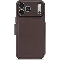 Decoded Apple iPhone 17 Pro Hülle - Echtes Leder - - 2 in 1 Case/Klapphülle - Braun