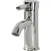 Beliani Wasserhahn Silber Verchromtes Metall