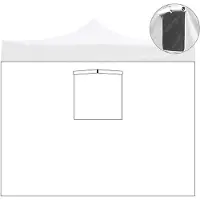 Divina Garden 3x2m wasserdichte weiße Seitenabdeckung mit Fenster für Market-Pro Faltpavillon