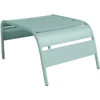 Vente-unique Fußhocker aus Metall in grau-grün - 51 x 60 x 32 cm - MIRMANDE