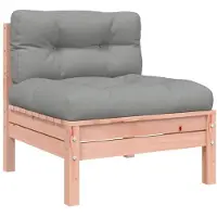 vidaXL Gartensofa ohne Armlehnen mit Kissen Massivholz Douglasie