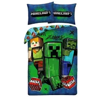 Halantex Minecraft Bettbezug One Size