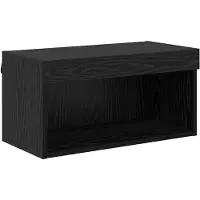 vidaXL TV-Schrankset mit LED Schwarz Eichen-Optik 60 x 30 x 30 cm