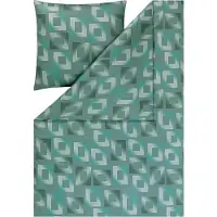 Estella Mako Interlock Jersey Bettwäsche Heiko lagune 135x200 cm + 80x80 cm