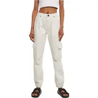 Urban Classics Ladies - Stretch Denim Cargo Jeans - W33