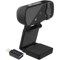 Generique 4K-USB-Webcam mit Linsenabdeckung und USB-A-auf-USB-Typ-C-Adapter