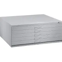 C+P Planschrank aus Stahl, für Formate bis DIN A1, 5 Schubladen