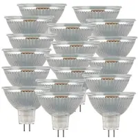 Luminea 18er-Set LED-Glas-Spots, GU5.3, 3 W (ersetzt 25 W), tageslichtweiß