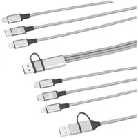 Autre 2er-Set 6in1-Schnellladekabel USB-A/C zu USB-C/Micro-USB/8-PIN, 120 cm