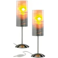 Autre Individuelle Tischlampe bedruckbar mit Ihrem Lieblingsfoto, 2er Set