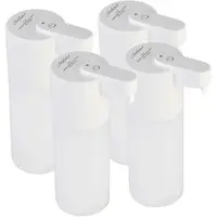 Carlo Milano 4er Set Automatischer Akku-Seifenspender, IR-Sensor, 5 Stufen, 500 ml