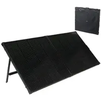 Autre Faltbares Solarpanel mit monokristallinen Zellen, 240 Watt, schwarz