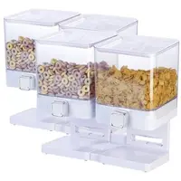 Rosenstein & Söhne 2er-Set Doppel-Spender für Snacks, je 33,5 x 30,5 x 16,5 cm, weiß