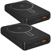 Revolt 2er-Set Wireless-Powerbank, 10.000 mAh, 22,5W PD, MagSafe-kompatibel