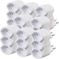 Revolt CH: 8er-Set Dreifach-Steckdosen für Typ J (Schweiz), 230 Volt, 2.300 W