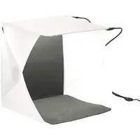 Somikon Studio-Lichtzelt, 2 COB-LEDs, 20 Watt, 400 Lumen, 23 x 23 cm, USB