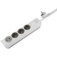 Revolt 3-fach-Steckdosenleiste mit USB-A und -C, Ein/Aus-Schalter, 3.680 Watt