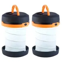 Semptec 2er-Set Campingleuchten, SOS-Funktion, 2 Helligkeitsstufen, 1 W, 60 lm