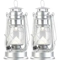 Lunartec 2er-Set ultra helle LED-Sturmlampen, Akku, 200 lm, 3 Watt
