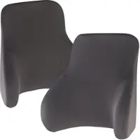 Newgen medicals 2er-Set Memory-Foam-Rückenkissen, je 3-Zonen-Stütze