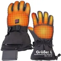 PEARL urban Beheizbare Handschuhe mit Akkus, wiederaufladbar, 3 Heizstufen, Gr. L