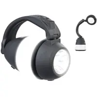 Semptec 4in1-Akku-Campinglaterne, Hand- & Tischlampe mit USB-Notlader, 225 lm
