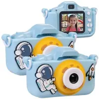 Playtastic 2er-Set Selfie-Kinderkameras, 2''-IPS-Display, 1080p, Weltall-Hülle