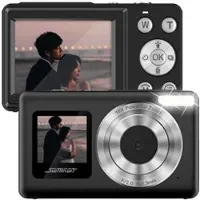 Somikon Full-HD-Digitalkamera, 4K interpoliert, 2 Displays, 18x-Digitalzoom