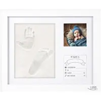 Your Design Gipsabdruck-Set für Baby-Hand-& Fußabdruck mit Holzrahmen, 28 x 23 cm