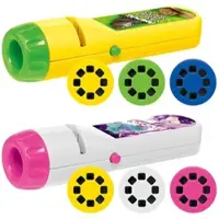Playtastic 2er-Set Projektor-Taschenlampen für Kinder, 48 Tier- & Einhorn-Bilder
