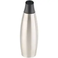 Carlo Milano Design-Thermo-Isolierflasche mit Klick-Verschluss, Edelstahl, 650 ml