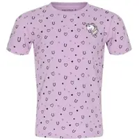 Equipage Kinder T-Shirt Happy Wisteria fliederfarben mit Einhornkopf , Größe: 86/92