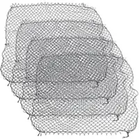 Lescars 4er-Set Anhänger-Gepäcknetze mit umlaufendem Gummiseil, 125 x 210 cm