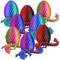 Playtastic 8er-Set 3D-gedruckte Dracheneier mit Mini-Drachenfiguren, 12,7 cm
