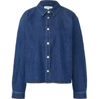 Comma Blouses Blue Denim Größe: 38 | Business hemden Outlet | Damen | Blau