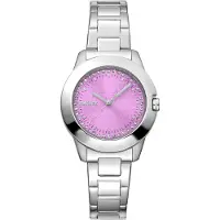 DKNY Damenuhr Quarzuhr silber / pink onesize Damen 30 DK1L021M0045, DK1L021M0085