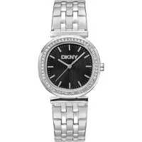 DKNY Damenuhr Quarzuhr silber onesize Damen 30 DK1L083M0055